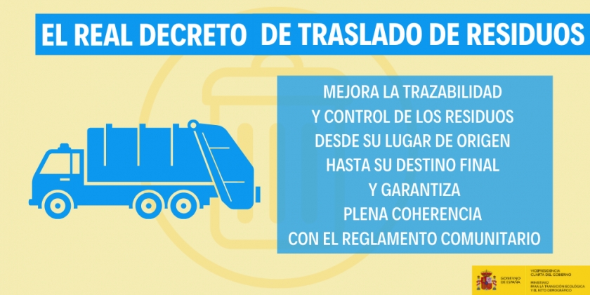 Publican el Real Decreto 553/2020 que regula el traslado de residuos en el interior del territorio español